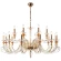 Люстра Crystal Lux CATARINA SP12+6 V2 GOLD/TRANSPARENT-COGNAC 1361/318