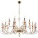 Люстра Crystal Lux CATARINA SP12+6 V2 GOLD/TRANSPARENT-COGNAC 1361/318