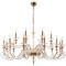 Люстра Crystal Lux CATARINA SP12+6 V2 GOLD/TRANSPARENT-COGNAC 1361/318