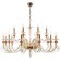 Люстра Crystal Lux CATARINA SP12+6 V2 GOLD/TRANSPARENT-COGNAC 1361/318