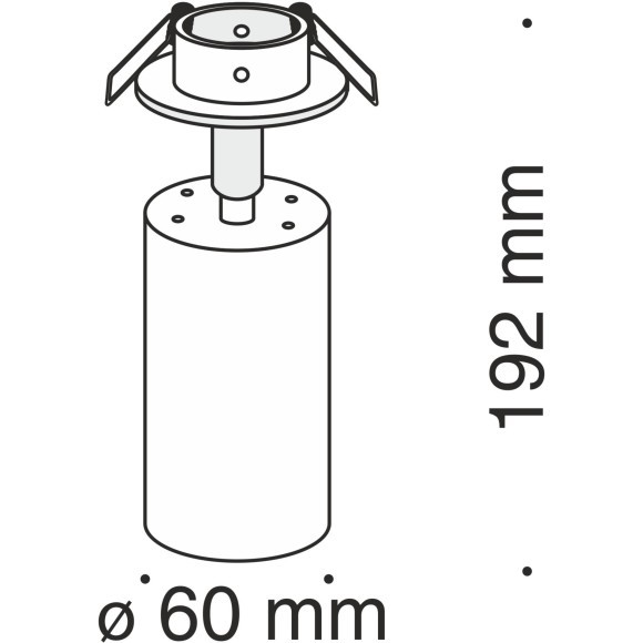 Встраиваемый светильник Focus C018CL-01W
