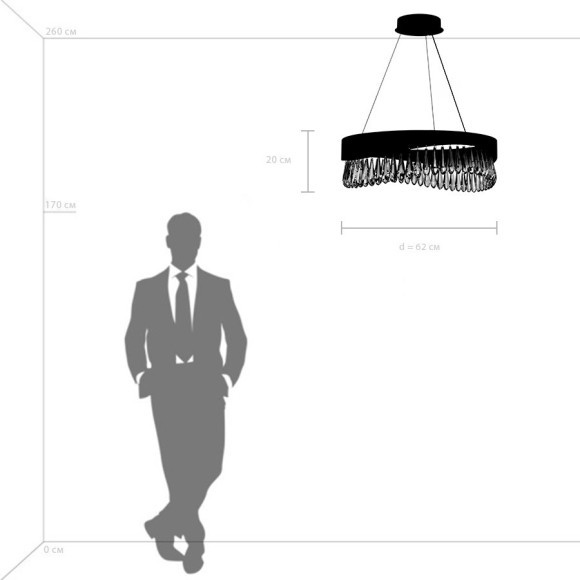 Люстра подвесная Helio Lightstar 703163