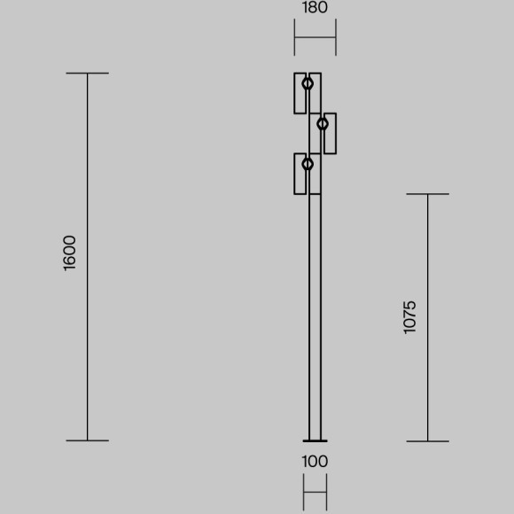 Садово-парковый светильник Maytoni Torq O494FL-L30B3K