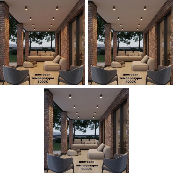 Светильник ландшафтный с переключателем цветовой температуры IP65 LED 3000К\4000К\6000К NOVOTECH TUMBLER 359535