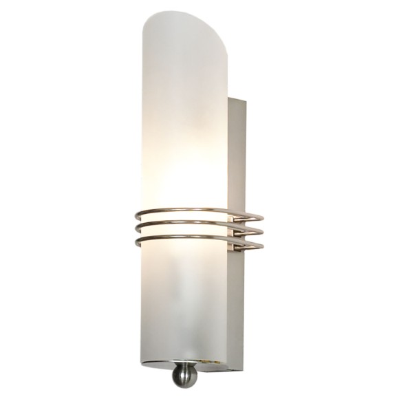 SY101177 Lussole SELVINO Бра, матовый никель, белый стеклянный плафон, E14, 1 × 40 Вт SY101177 Lussole SELVINO Бра, матовый никель, белый стеклянный плафон, E14, 1 × 40 Вт