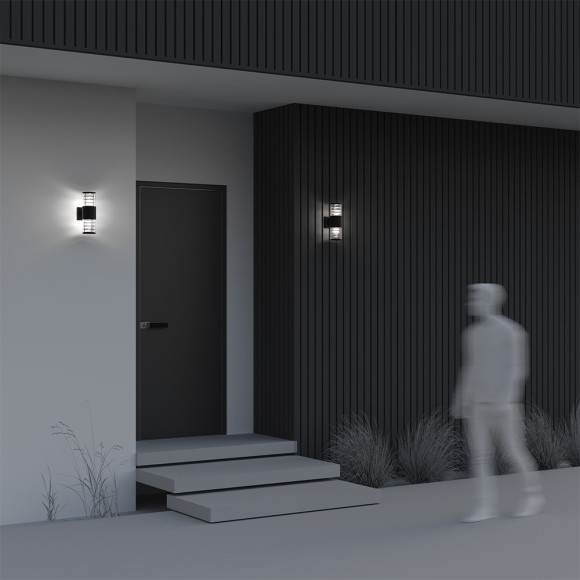 Уличный настенный светильник Maytoni O576WL-02B Bronx IP54 под лампы 2xE27 60W