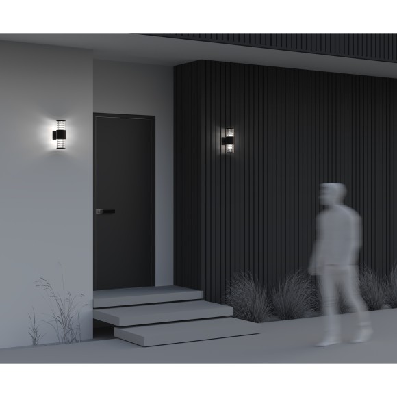 Уличный настенный светильник Maytoni O576WL-02B Bronx IP54 под лампы 2xE27 60W