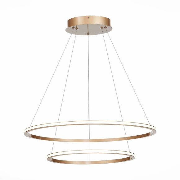 ST604.243.56 Светильник подвесной ST-Luce Золотистый/Белый LED 1*56W 4000K Подвесные светильники
