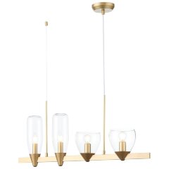SL1119.203.04 Светильник подвесной ST-Luce Золотистый/Прозрачный E14 4*40W TENERESA SL1119.203.04 Светильник подвесной ST-Luce Золотистый/Прозрачный E14 4*40W TENERESA