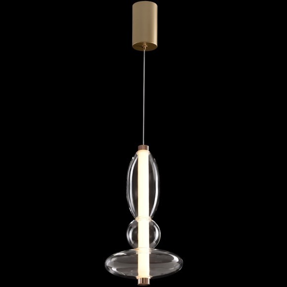 Светильник подвесной Crystal Lux QUASAR SP10W LED TRANSPARENT 3791/210