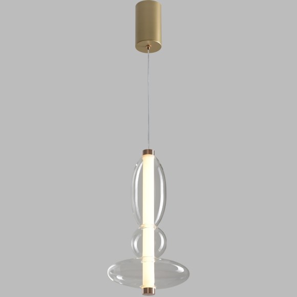 Светильник подвесной Crystal Lux QUASAR SP10W LED TRANSPARENT 3791/210