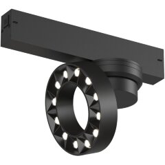 DK8030-BK Трековый магнитный светодиодный SMART (TUYA, Алиса, Wi-Fi, пам. настроек) светильник Denkirs SMART 220V CRI90+ 3000-6000К 650Лм 24° 12Вт