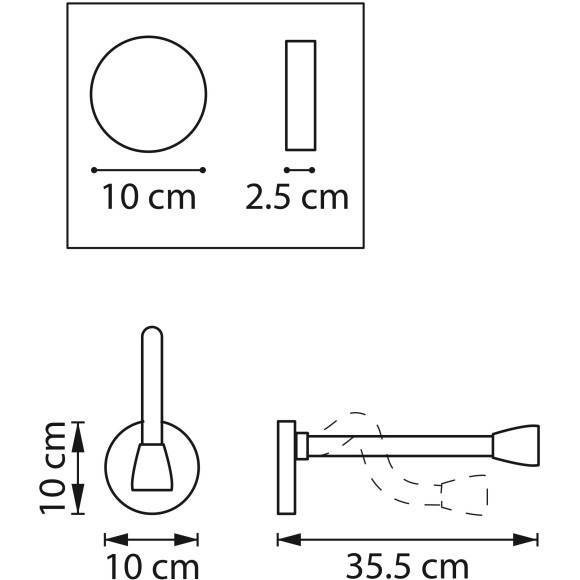 Бра LED 3000K 200Lm Muro III Lightstar 808631