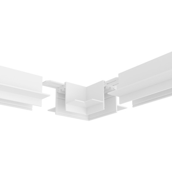 Соединитель угловой для шинопровода в ГКЛ 12.5мм Smart 220V Denkirs TR2112-WH