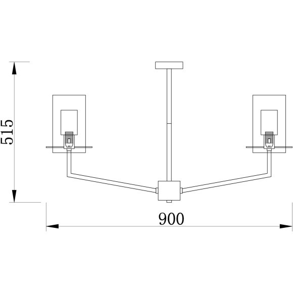 Люстра на штанге Freya FR5206PL-08FG Felicity под лампы 8xE14 60W