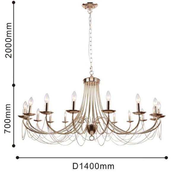 Подвесная люстра Plini 2591-18P