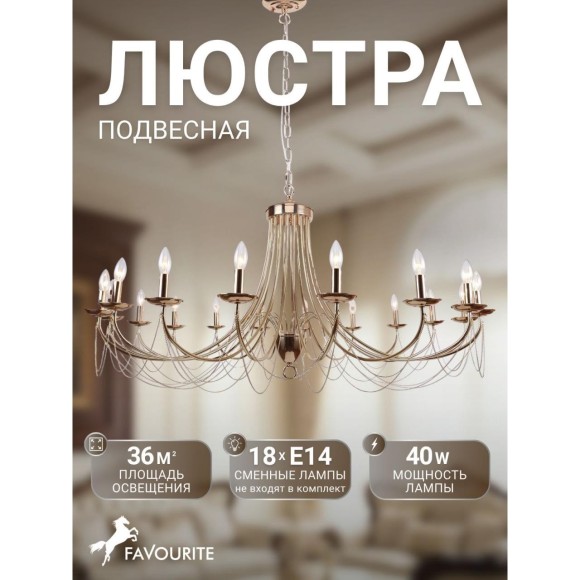 Подвесная люстра Plini 2591-18P