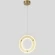 Светильник подвесной Crystal Lux DIEGO SP25W LED BRASS