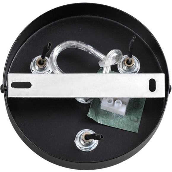 6598/3C MODERNI LN24 черный/черный. коричневый металл, эко кожа/металл, стекло Подвесной светильник Е27 3*40W 220V BASALTO