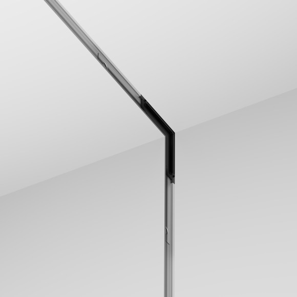 Угловой коннектор с потолка на стену для шинопровода в шпаклевку Maytoni Levity TRA184ICL-13B