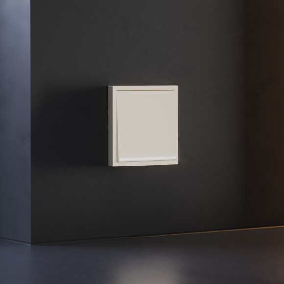 Клавиша для выключателя/переключателя одноклавишного с подсветкой, S70 (хлопок)