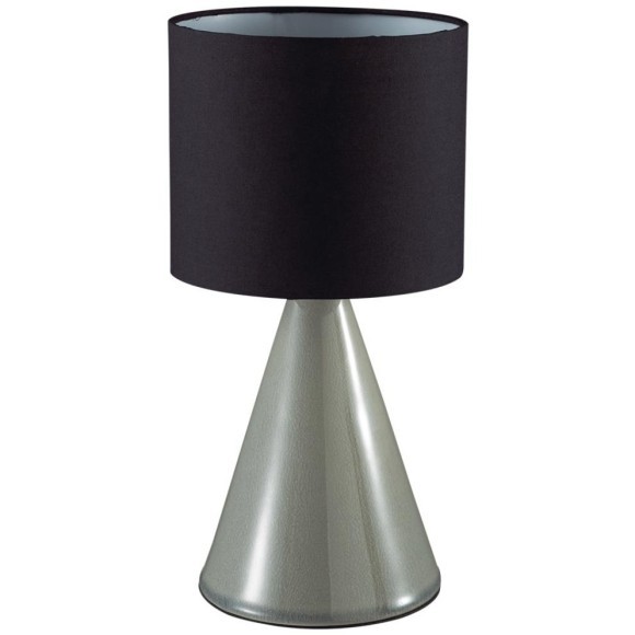 8132/1T MODERNI LN25 серый/черный, керамика/текстиль Настольная лампа Е14 1*40W 220V SEGI 8132/1T MODERNI LN25 серый/черный, керамика/текстиль Настольная лампа Е14 1*40W 220V SEGI