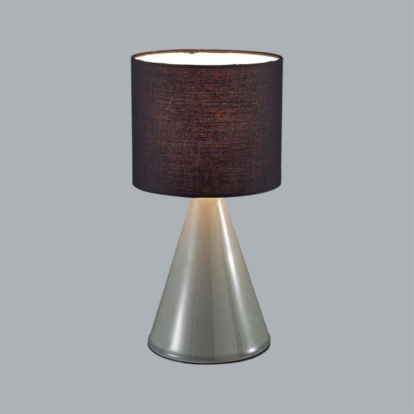 8132/1T MODERNI LN25 серый/черный, керамика/текстиль Настольная лампа Е14 1*40W 220V SEGI 8132/1T MODERNI LN25 серый/черный, керамика/текстиль Настольная лампа Е14 1*40W 220V SEGI