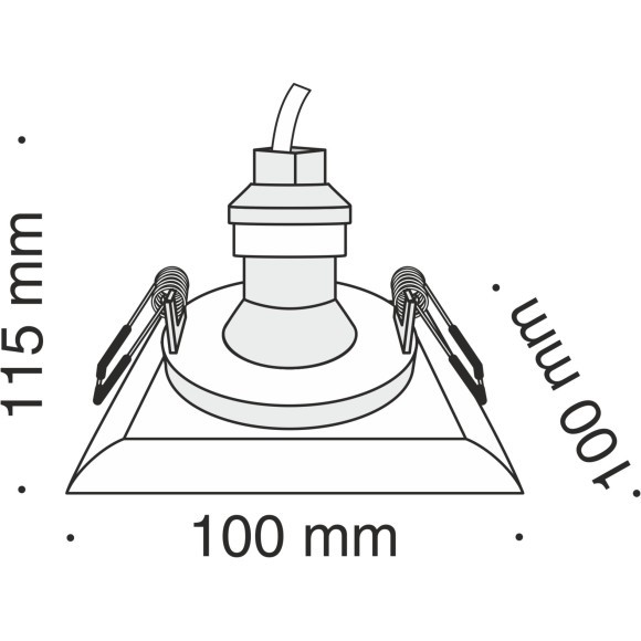 Встраиваемый светильник Technical DL007-1-01-W