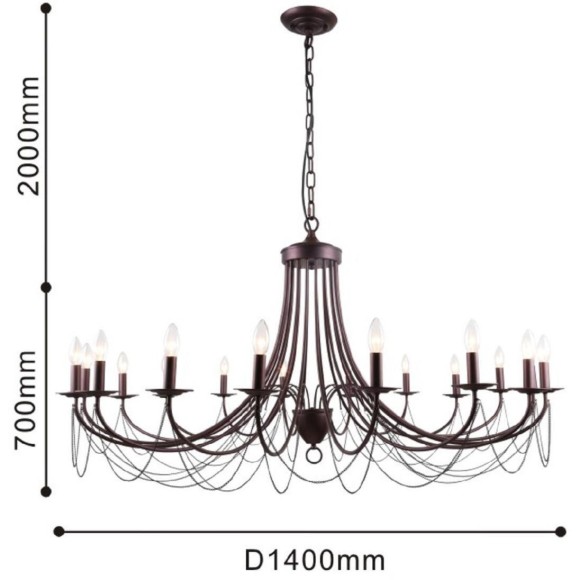 Подвесная люстра Plini 2590-18P