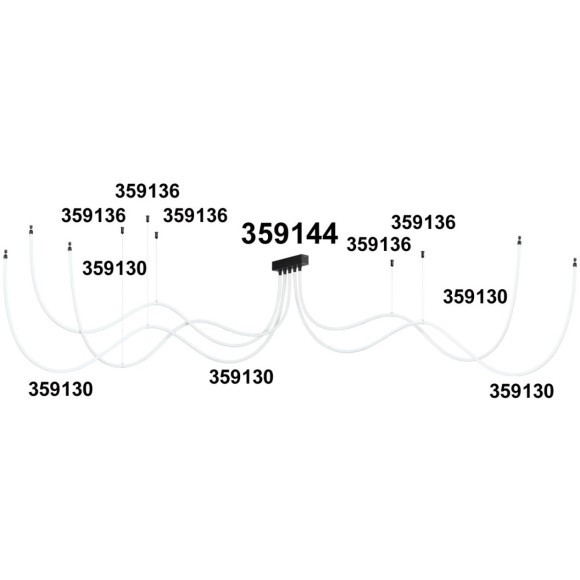 База для накладного монтажа светильников 359128-359133 RAMO 359144 База для накладного монтажа светильников 359128-359133 RAMO 359144
