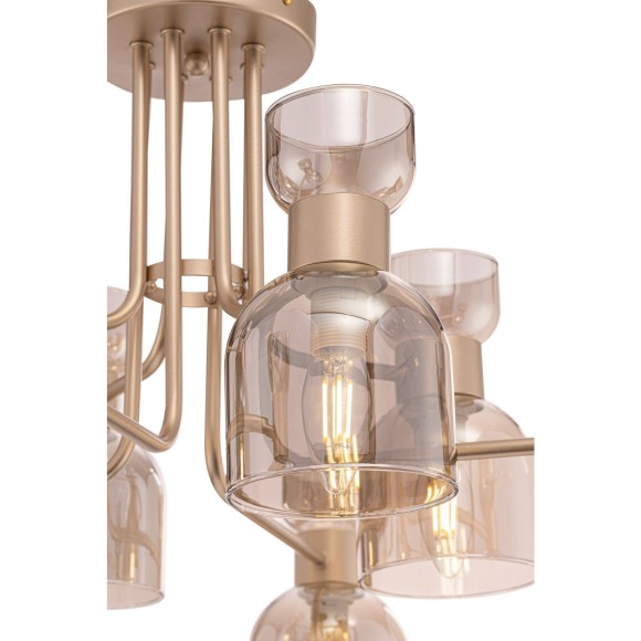 Люстра потолочная Freya FR5094PL-08G Isla под лампы 8xE14 40W