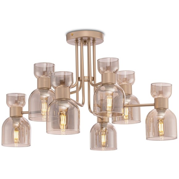 Люстра потолочная Freya FR5094PL-08G Isla под лампы 8xE14 40W