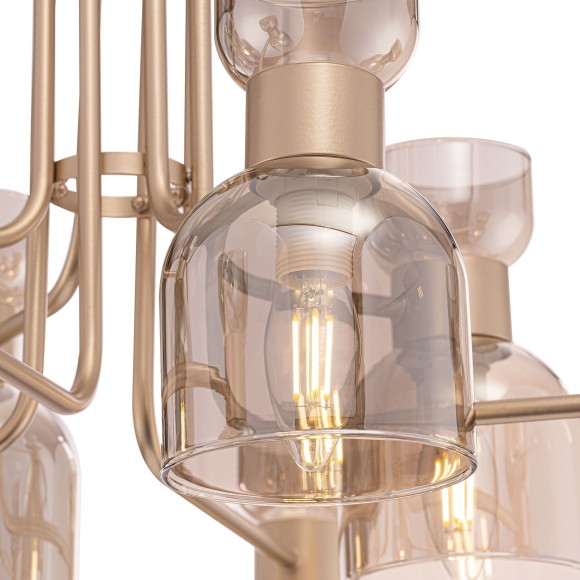 Люстра потолочная Freya FR5094PL-08G Isla под лампы 8xE14 40W