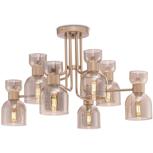 Люстра потолочная Freya FR5094PL-08G Isla под лампы 8xE14 40W