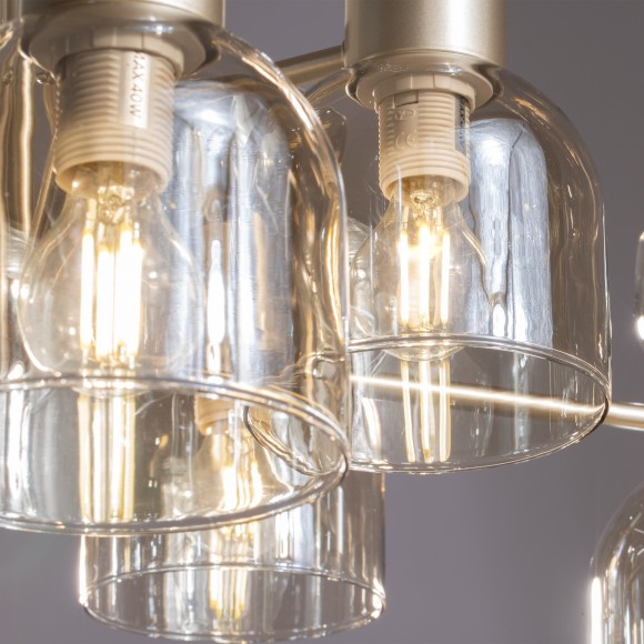 Люстра потолочная Freya FR5094PL-08G Isla под лампы 8xE14 40W