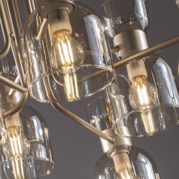 Люстра потолочная Freya FR5094PL-08G Isla под лампы 8xE14 40W