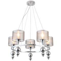 SLE107103-05 Светильник подвесной Хром/Серебристый E14 5*40W PAZIONE