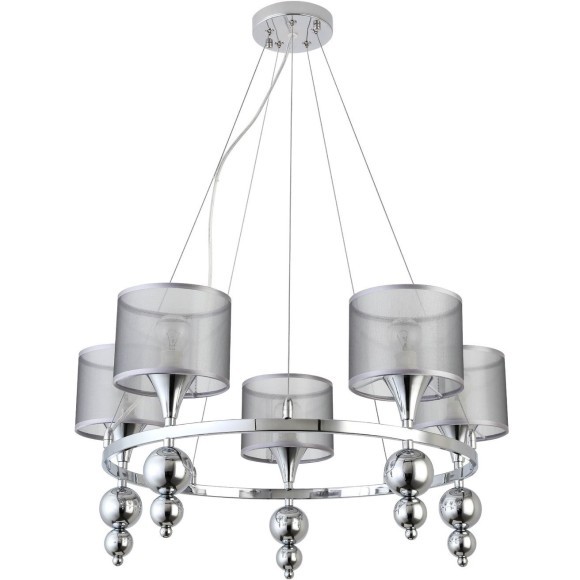SLE107103-05 Светильник подвесной Хром/Серебристый E14 5*40W PAZIONE