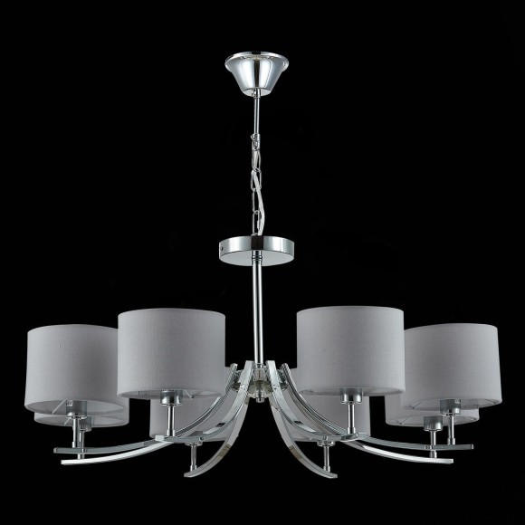 SLE105303-08 Светильник подвесной Хром/Серый E14 8*40W LINDA