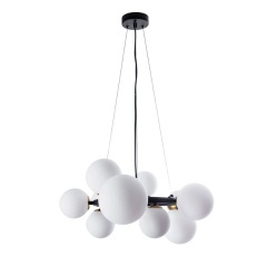 Подвесная люстра Arte Lamp GEMINI A2243SP-10BK Подвесная люстра Arte Lamp GEMINI A2243SP-10BK