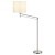 91024 EGLO SIENDA Торшер напольный с 1 лампой E27, 60Вт, механический выключатель, никель, ткань