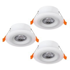 900913 Комплект встраиваемых светильников CALONGE, 3X4,8W (LED), 3000K, 1860lm, ?100, пластик, белый 900913 Комплект встраиваемых светильников CALONGE, 3X4,8W (LED), 3000K, 1860lm, ?100, пластик, белый