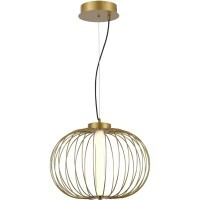 SL6124.203.01 Светильник подвесной ST-Luce Золотистый/Золотистый LED 1*10W 3000K SLICE