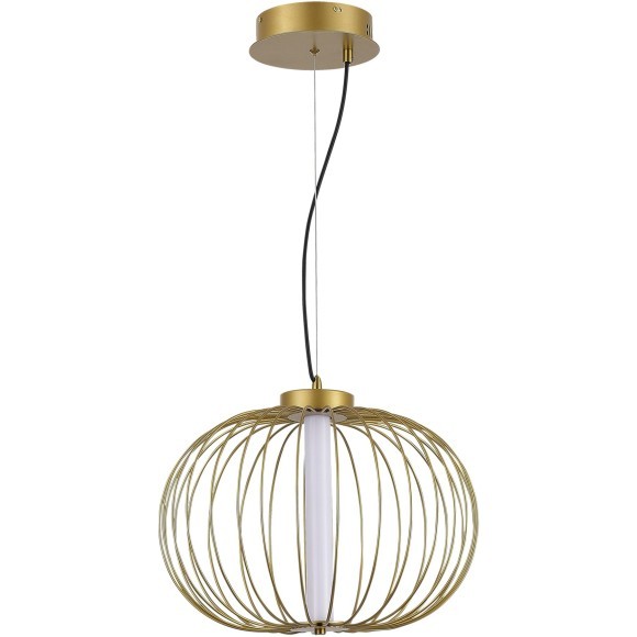 SL6124.203.01 Светильник подвесной ST-Luce Золотистый/Золотистый LED 1*10W 3000K SLICE