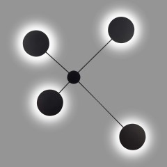 SL6006.401.04 Светильник настенно-потолочный ST-Luce Черный/Черный LED 4*5W 3000K TONDO SL6006.401.04 Светильник настенно-потолочный ST-Luce Черный/Черный LED 4*5W 3000K TONDO