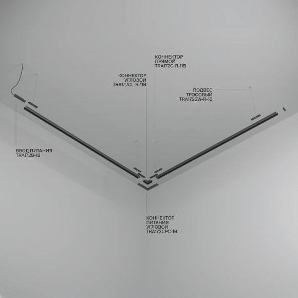 Шинопровод подвесной 3м Maytoni Basity TRX172-R-113B