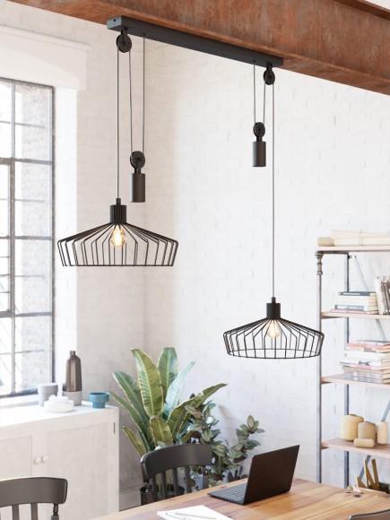 43438 WINKWORTH Подвесной светильник с двумя лампами E27, 80Вт, черный 43438 WINKWORTH Подвесной светильник с двумя лампами E27, 80Вт, черный