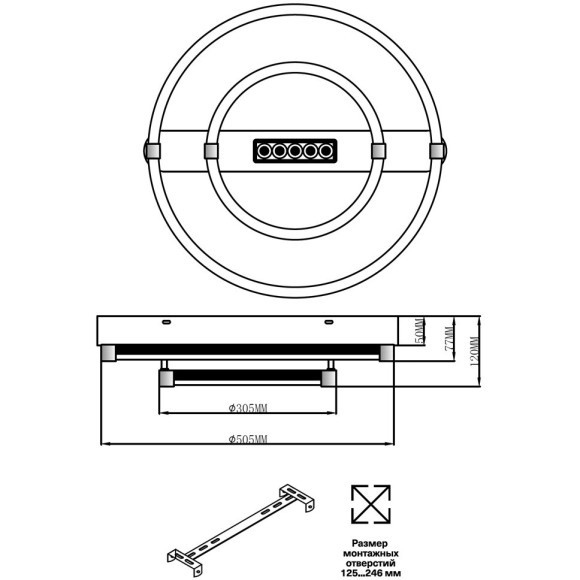 Потолочный светильник СОНЕКС Sonex TRECKY 7665/55LR Потолочный светильник СОНЕКС Sonex TRECKY 7665/55LR