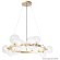 Люстра Crystal Lux AGATA SP15 V2 GOLD/TRANSPARENTE