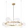 Люстра Crystal Lux AGATA SP15 V2 GOLD/TRANSPARENTE